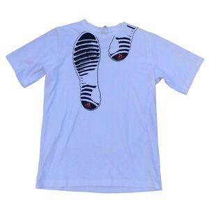 ADIDAS Footprint T Shirt XL White